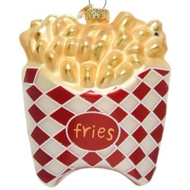 French Fries Blown Glass Ornament Christmas Tree Food Decoration