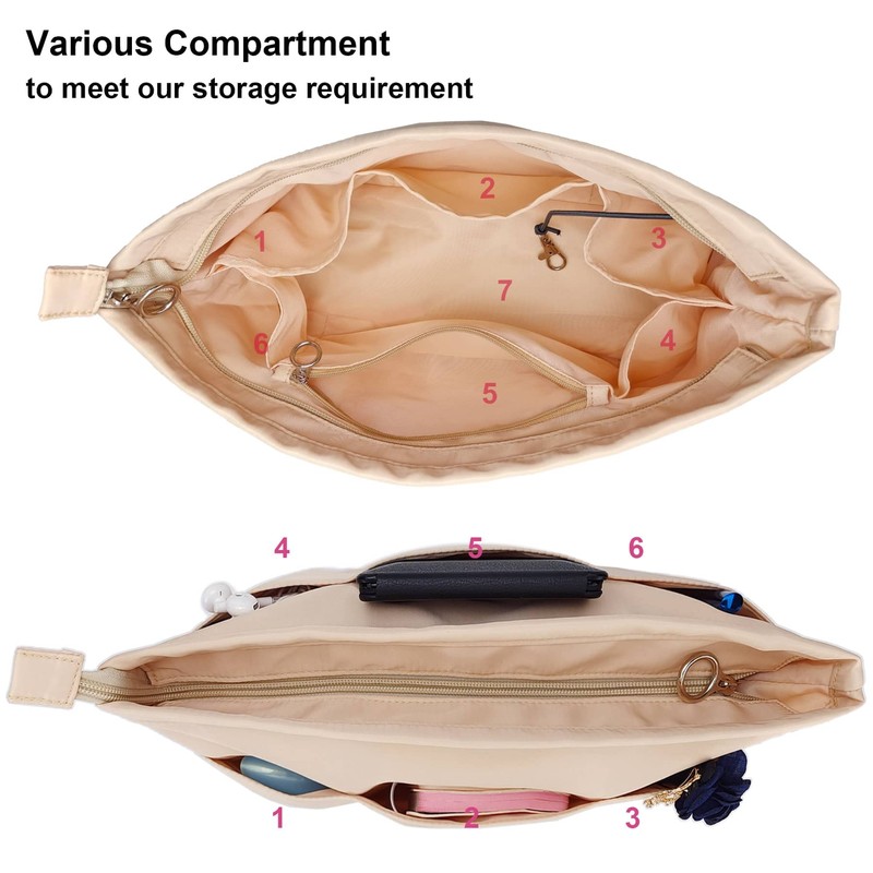 Time Wing Purse Organizer Insert Tote Handbag Organizer Pocketbook Divider