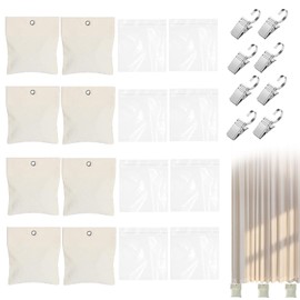 Hongoen Portable Weight Bag for Outdoor Gazebo Curtains, Pack of 8 Weight Bags for Outdoor Curtains, Curtain Weights Outdoor, Outdoor Curtain Canvas Weights for Tents, Awnings & Tablecloths