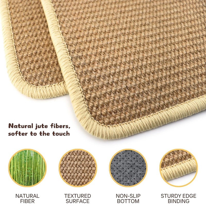 3 Pack Rabbit Scratching Pads - Soft Jute Chew Mats