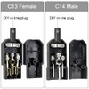 Xiatiaosann IEC Plug AC 250V C14 C13 Socket Plug Inline
