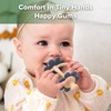 haakaa Silicone Teething Toy,Nipple-Shaped End for Gum Massage,360° Baby Toothbrush