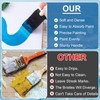Lekgavd 5pcs 1" Foam Brushes for Painting, Sponge Paint Brushes