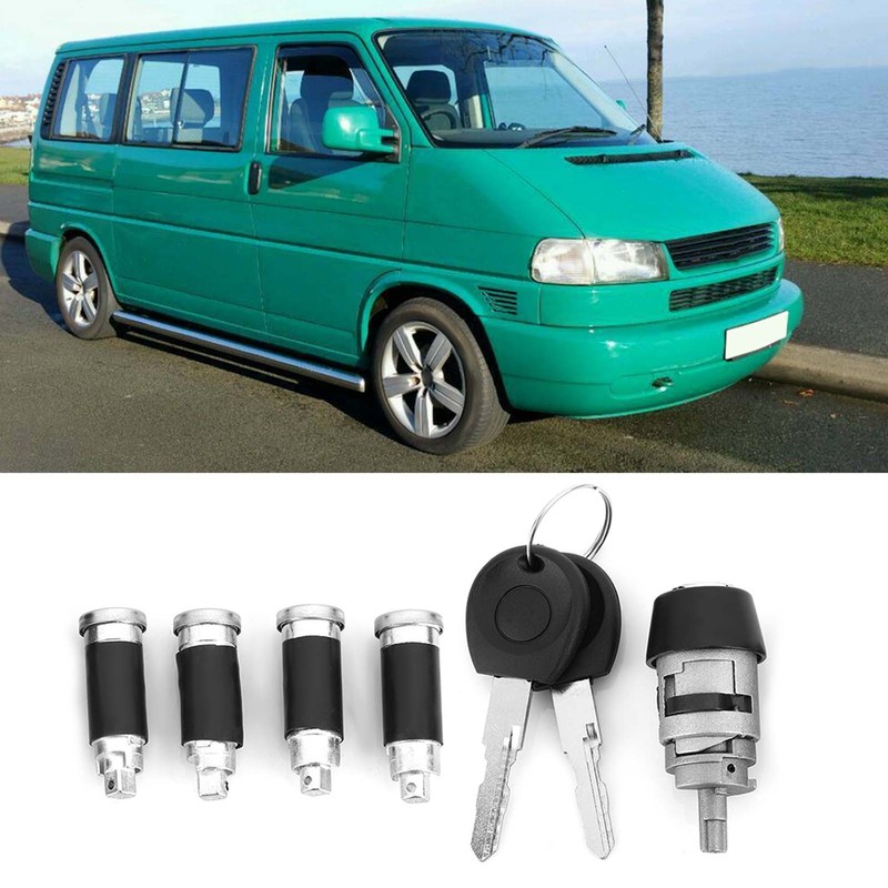 Ignition Lock Cylinder &amp; Key Fit for Transporter T4 Caravelle