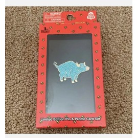 Metazoo Babe Blue Ox Pin + Promo Card 1st Edition Pin Set Limited TCG