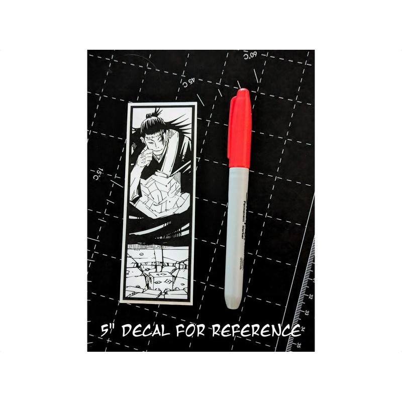 Kenpachi Vinyl Sticker - Handmade JDM Slapper Sticker for Waterproof