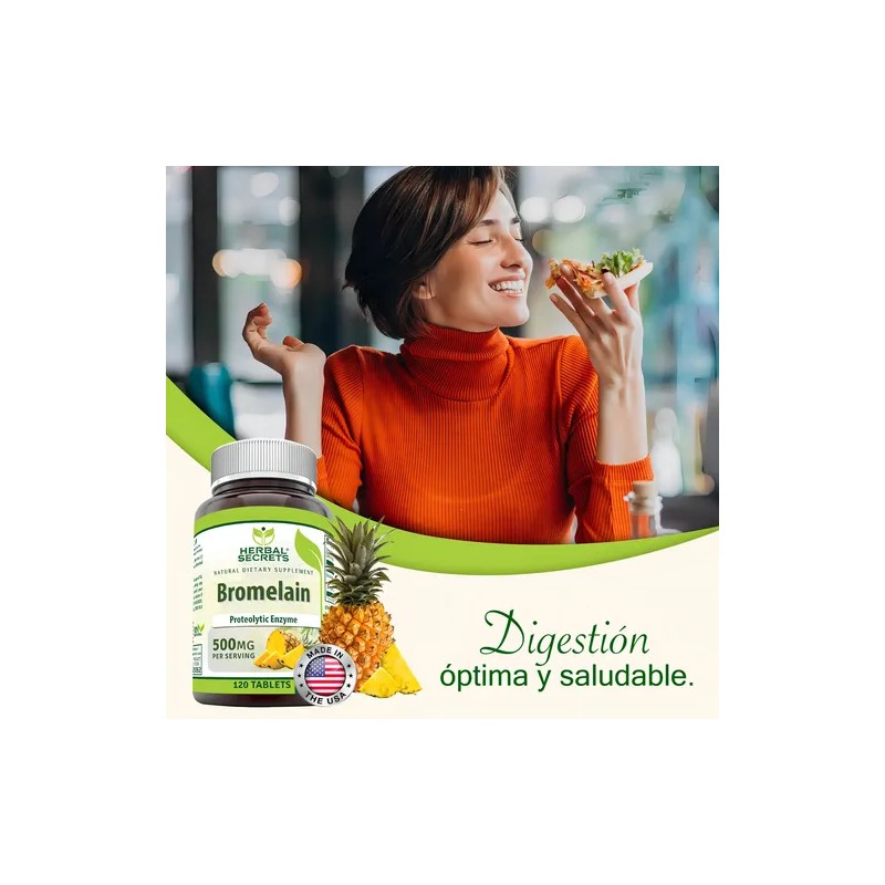 Bromelina Enzima Digestion Anti Infamatoria Mayor Absorcion Sabor Sin Sabor