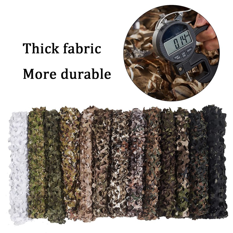 Camo Netting, Bulk Roll Camouflage Netting German Flecktarn 5 X