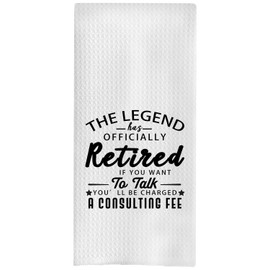 GCFET Retirement Gifts for Women - Funny Retirement Gifts Kitchen Towels, Best Retirement Gifts Dish Towels Tea Towels for Kitchen, Gifts for Retired Women Men Hand Towels for Bathroom, 16x24 Inches