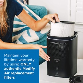 Medify MA-14 Genuine Replacement Filter | for Smoke, Smokers, Dust, Odors, Pet Dander | 3 in 1 with Pre-filter, H13 HEPA, and Activated Carbon for 99.9% Removal | 1-Pack