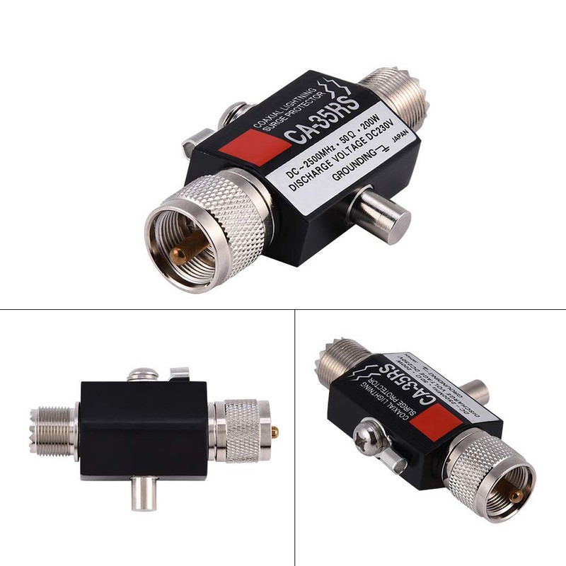 Coaxial Protector tv Antenna Arrestor Male to Female UHF Connector