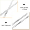 Luxshiny 2Pcs Stainless Steel Bread Cutter Blades Double Serrated Replacement