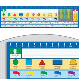 Spanish/English 120 Grid with Number Line Self-Adhesive Vinyl Desktop Helpers™ - 24 Helpers
