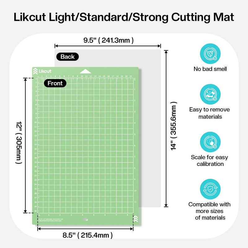 Likcut Cutting Mat for S41 Vinyl Cutter - 8.5" x