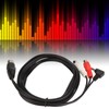 DIN 5Pin Male to 2 RCA Female and 3.5mm Cable