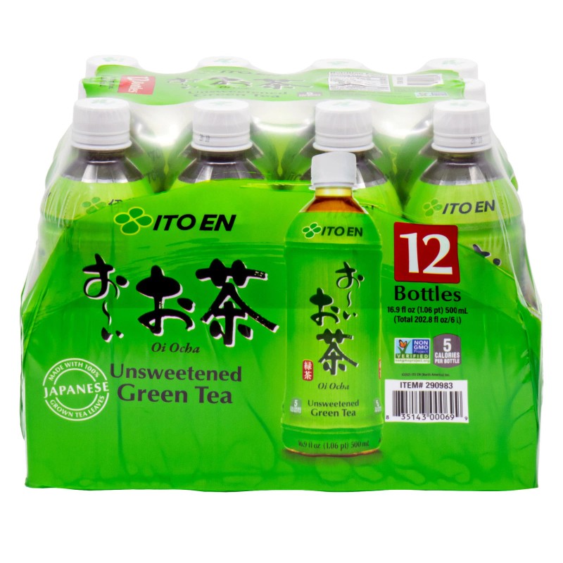 Ito En Oi Ocha Unsweetened Green Tea, 16.9 Fl Oz,