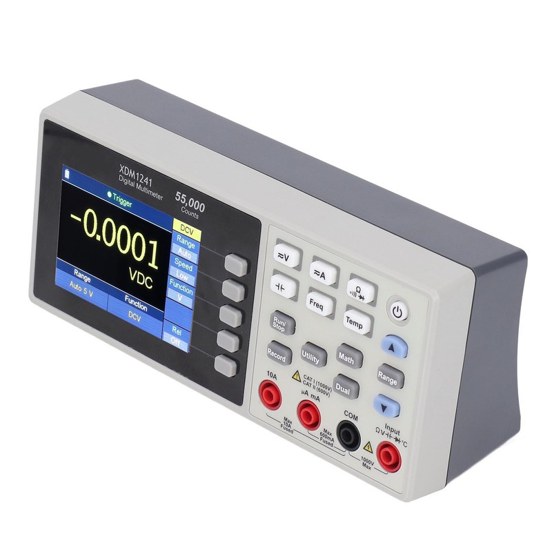 Portable Bench Multimeter Digital LCD Display Data Logging 55000 Count