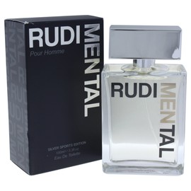 RudiMENtal Silver Sports Edition Eau de Toilette Spray for Men, 3.3 Ounce