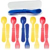 Re-Play Toddler Forks and Spoons Set - 6x6 Toddler Utensils