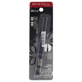 Rimmel London Ink Me Eyes and Body - 001 Pitch Black Eyeliner Women 0.11 oz
