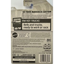 Hot Wheels Blue '22 Ford Maverick Custom 196/250 HW Hot Trucks 10/10
