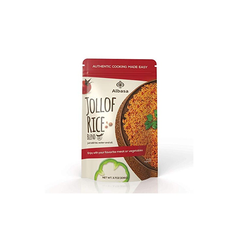 Jollof Rice Blend (Mild, 3.7oz) Made with100% Tomato and Spices