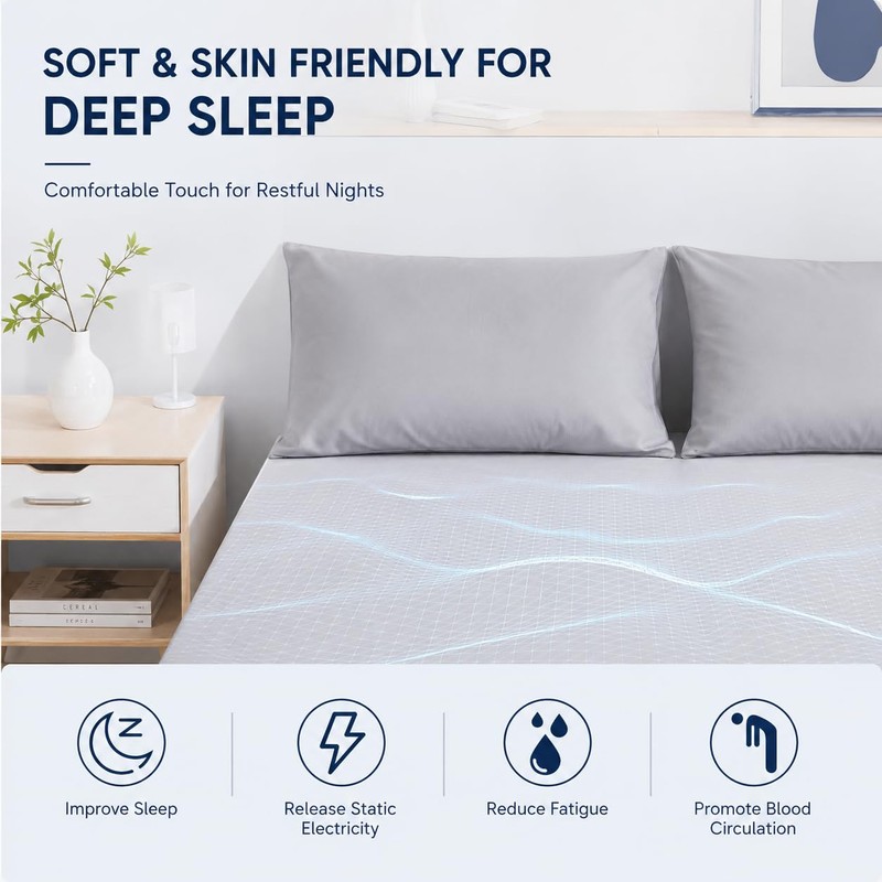 BESTING Grounding Sheet King Size with Connection Cord for Better