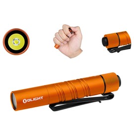 Olight I3T 2 EOS Orange Dual-Output Tail Switch Flashlight, 200/300 Lumens