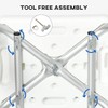 HOMCOM EVA Padded Shower Chair with Arms and Back, Bath
