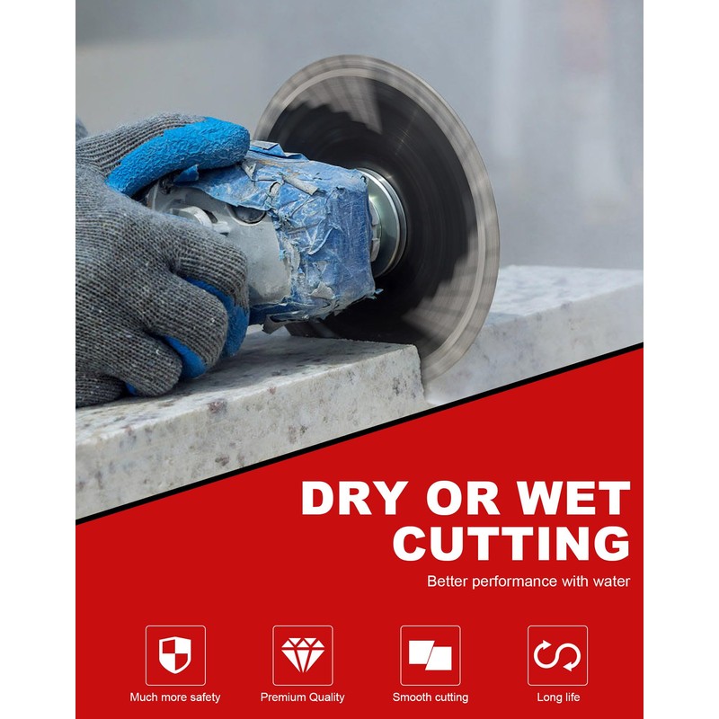 Casaverde 5" Diamond Turbo Cutting Blade 125mm Granite Cutting Disc