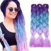 3 Pieces Colorful Jumbo Braiding Hair Extensions 3 Tone Ombre