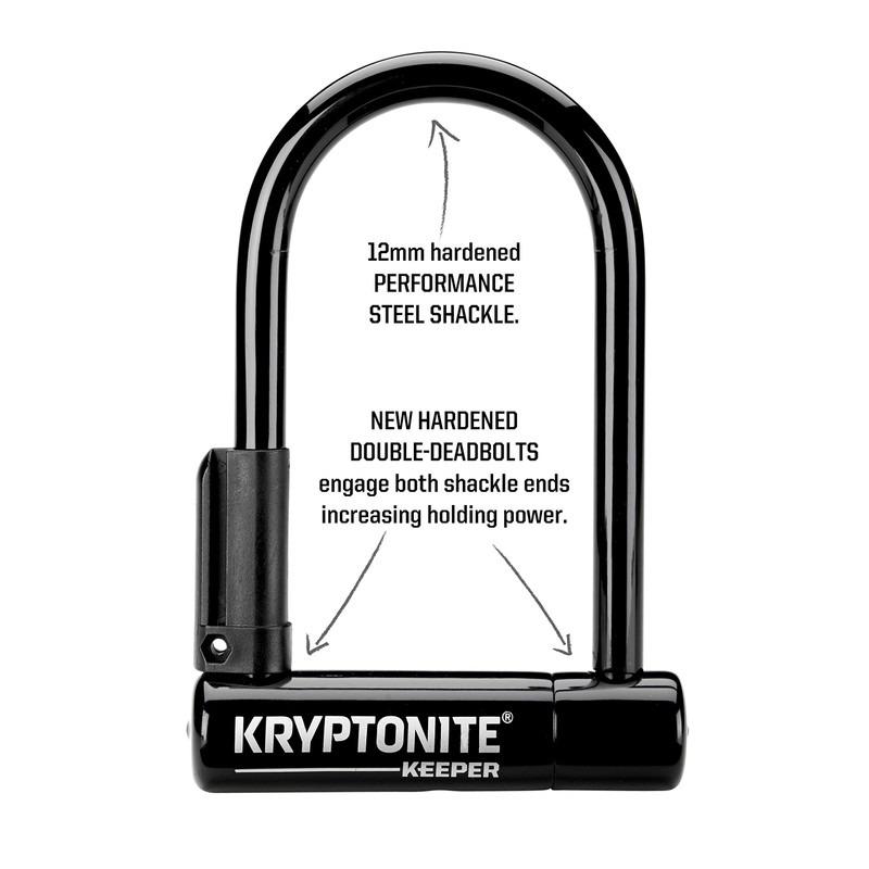 Kryptonite Keeper Mini-Bike Lock, Heavy Duty Anti-Theft U Lock with