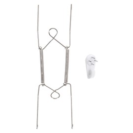 sourcing map Plate Hanger, 8 Inch Stainless Steel Invisible Wall Plate Hangers with Wall Decorative Hooks and Tip Protectors for Decorative Plates and Art