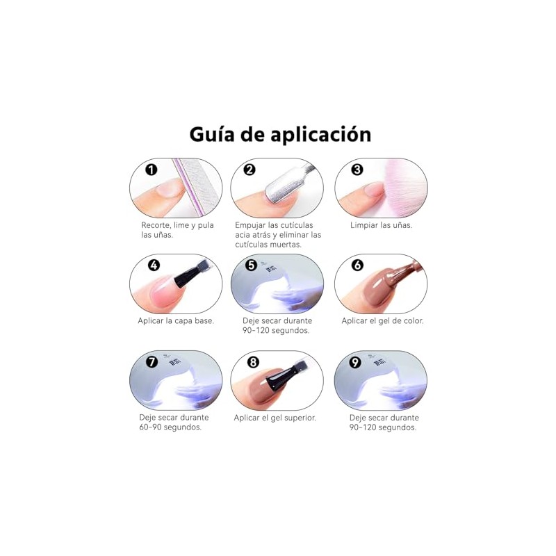 Cherimoya Juego de Esmaltes de Uñas en Gel Semipermanentes 3