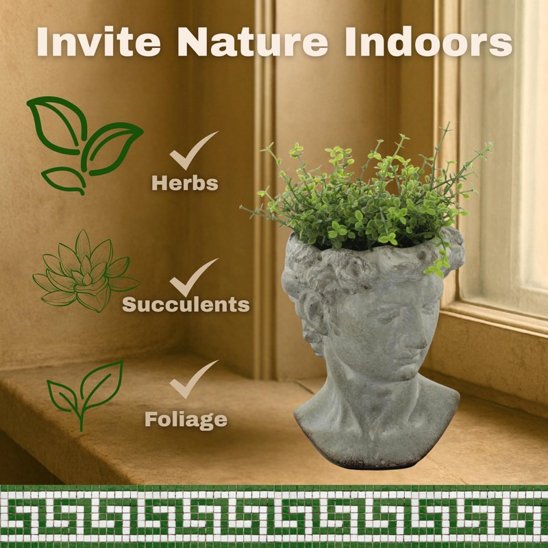 The Bridge Collection Antique Style Old World Greek Statue Head