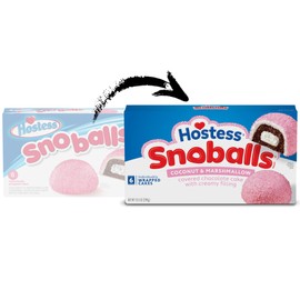 Hostess SnoBalls, 6 Count (Color May Vary by Season), 10.5 Ounce