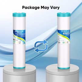 PUREPLUS 5 Micron 20" x 4.5" RFN20BB Whole House Iron & Manganese Reduce Water Filter Replacement Cartridge,1 Pack