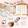 SUTROMA 776pcs Lip Gloss Keychain Making Kit with Charms -
