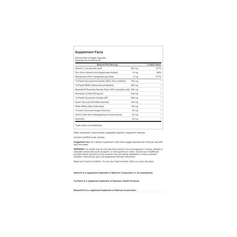 Swanson Mobility Essentials 180 Veg Capsules