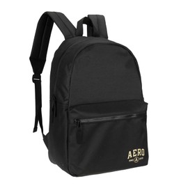 Aeropostale Wellington Unisex Backpack - Aero Mens and Womens Bag for Everyday Use (Black)