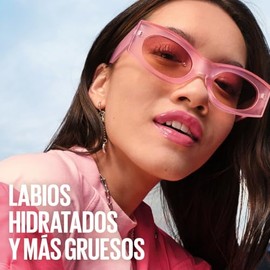 Maybelline Lifter Gloss Extended Brillo Labial de Larga Duración con Ácido Hialurónico, Labios Voluminosos e Hidratados hasta por 4 H, Aplicador XL, T