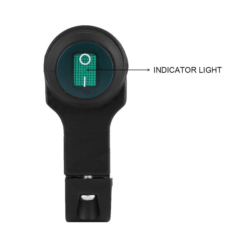 Suuonee Motorcycle Headlight Switch, 12 V Universal 22 mm Handlebar
