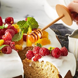 Wooden Mason Jar Honey Dipper with Lids Set - Honey Dipper Wooden Stick for Regular Mouth Mason Jars, Honey Spoon Honeycomb Lids for Regular Mouth 16 oz Mason, Ball Jars