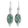 NOVICA Artisan Handmade Jade Dangle Earrings Modern Faceted Green Sterling
