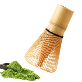 Matcha Whisk, Matcha Broom Japanese Bamboo Broom Used for Stirring Matcha, 100 Prongs, Introduction to Traditional Japanese Tea Ceremonies