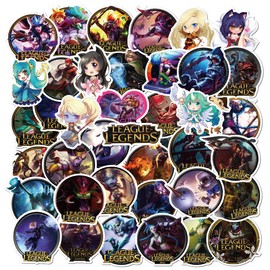 FoxyCraft 50 League of Legends Vinyl Stickers Decals For Phone Laptop Decoration Lot Bomb