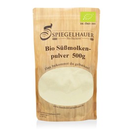 Bäckerei Spiegelhauer Organic Sweet Whey 500g - Natural Whey Powder for Drinks, Baking, Cooking & Beauty Applications - Organic Sweet Whey Powder
