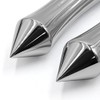 uxcell 2 Pcs Silver Tone Chrome Metal Sharp End Motorcycle