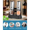 CIRCLE JOY Rechargeable Salt and Pepper Grinder Set Stainless Steel