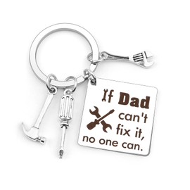 Father Day Gift for Dad Stocking Stuffers Christmas Birthday Thank You Thanksgiving Day Valentines Day Gifts for Father Keychain Present for Best Dad Ever Gifts from Daughter Son